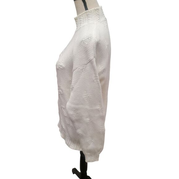 Vintage Norm Thompson 100% Cotton Sweater with Embroidery. Size M. - Picture 11 of 12